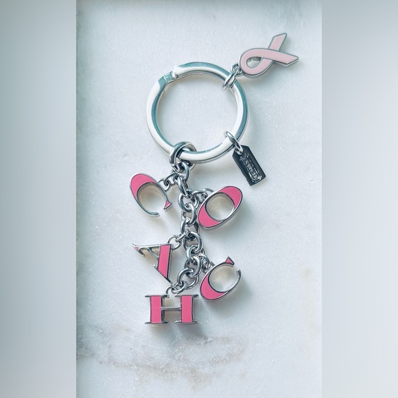 Coach Limited Edition Pink Keyring - Picture 1 of 10